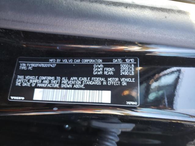 2011 VOLVO S60 T6 YV1902FH7B2017427