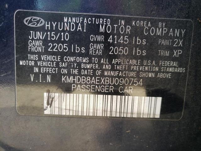 2011 HYUNDAI ELANTRA TO KMHDB8AEXBU090754