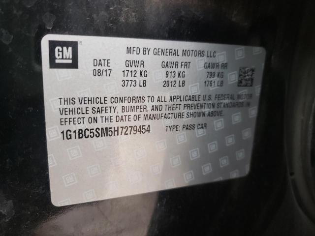 2017 CHEVROLET CRUZE LS 1G1BC5SM5H7279454