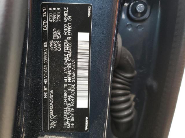 2010 VOLVO S40 2.4I YV1390MS0A2510136