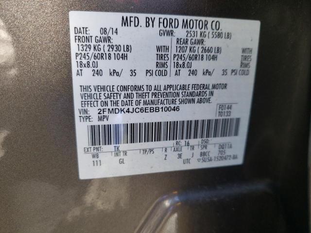 2014 FORD EDGE SEL - 2FMDK4JC6EBB10046