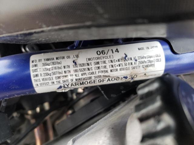 2015 YAMAHA FZ07 JYARM06E9FA001130