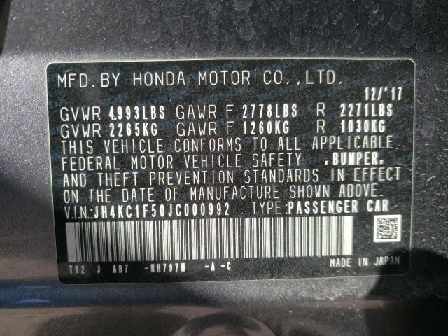 2018 ACURA RLX TECH JH4KC1F50JC000992