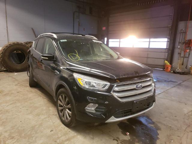 Salvage cars for sale from Copart Wheeling, IL: 2017 Ford Escape Titanium