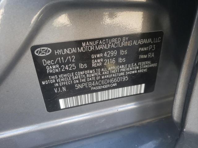2013 HYUNDAI SONATA GLS 5NPEB4AC6DH660195