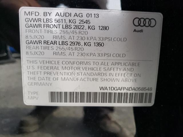 VIN WA1DGAFP4DA058548 2013 Audi Q5, Premium Plus no.10