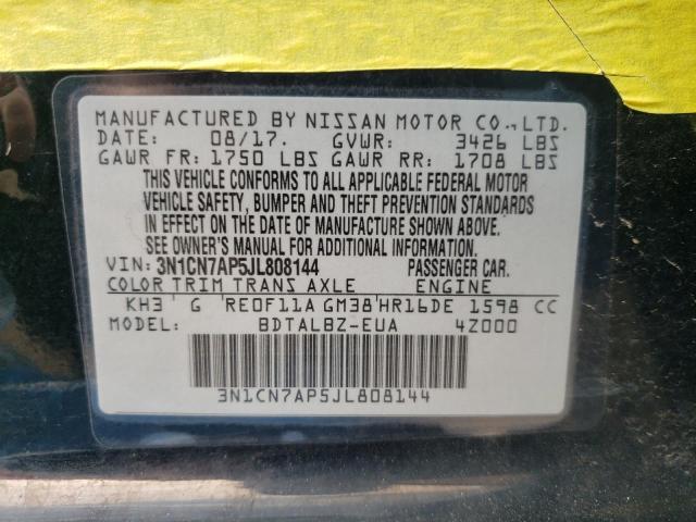2018 NISSAN VERSA S/S 3N1CN7AP5JL808144