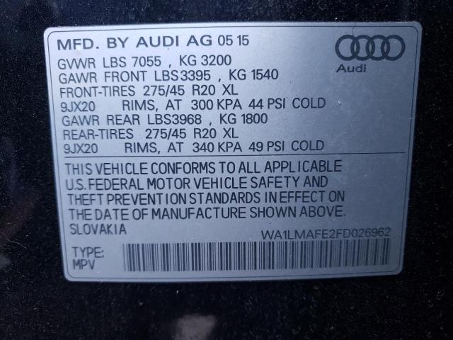 2015 AUDI Q7 TDI PRE WA1LMAFE2FD026962