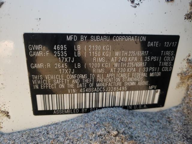 4S4BSADC5J3285495 Subaru Outback 2. 2018. Фото: 9