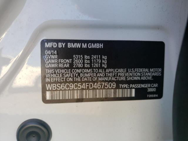 2015 BMW M6 GRAN CO WBS6C9C54FD467509