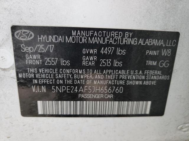 5NPE24AF5JH656760 Hyundai Sonata Se 2018. Фото: 9