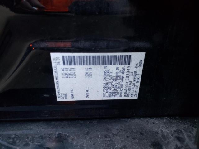 2020 NISSAN MAXIMA PLA 1N4AA6FV5LC383045