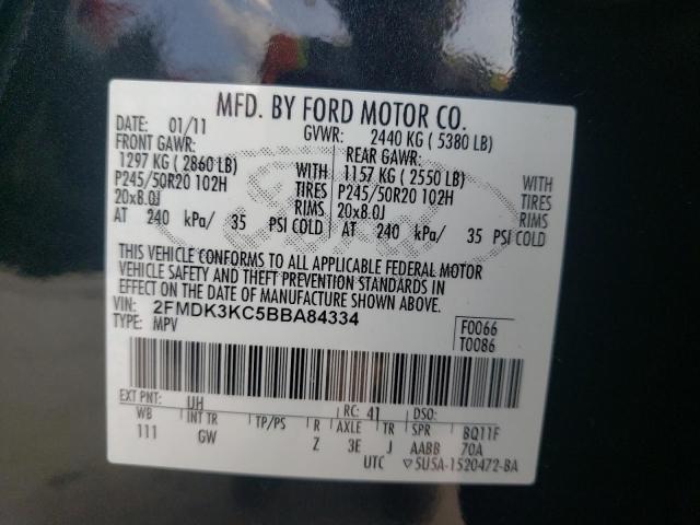 2011 FORD EDGE LIMIT 2FMDK3KC5BBA84334