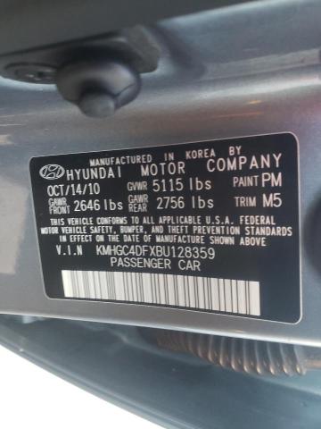 2011 HYUNDAI GENESIS 4. KMHGC4DFXBU128359