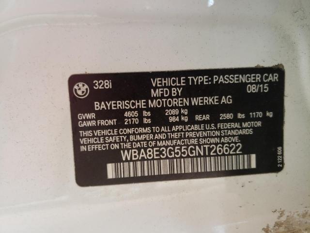 2016 BMW 328 XI SUL WBA8E3G55GNT26622