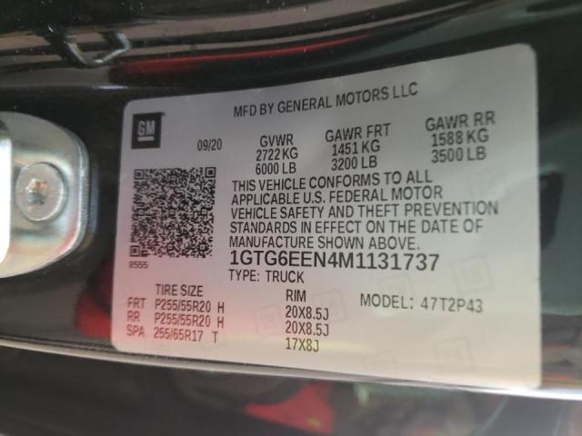 2021 GMC CANYON DEN 1GTG6EEN4M1131737
