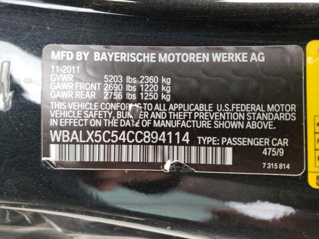 2012 BMW 650 XI WBALX5C54CC894114