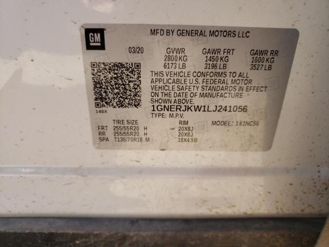2020 CHEVROLET TRAVERSE R 1GNERJKW1LJ241056