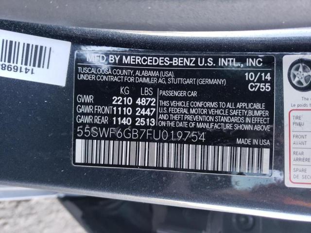 2015 MERCEDES-BENZ C 400 4MAT 55SWF6GB7FU019754