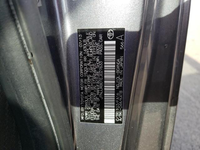 2014 TOYOTA SCION IQ JTNJJXB01EJ027633