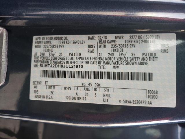 2018 LINCOLN MKC SELECT 5LMTJ2DH8JUL21910