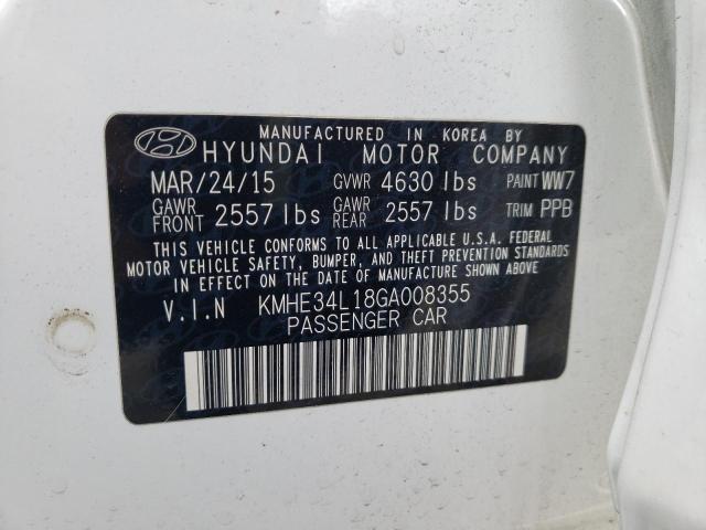 2016 HYUNDAI SONATA HYB - KMHE34L18GA008355