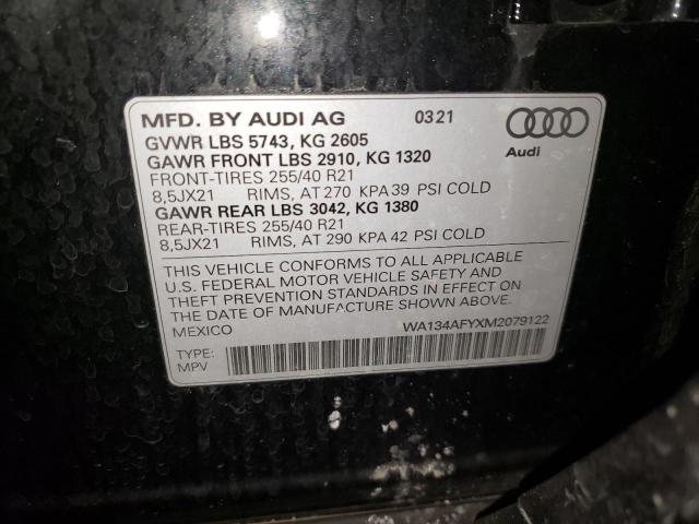 2021 AUDI SQ5 SPORTB WA134AFYXM2079122