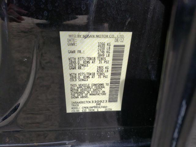 2012 NISSAN TITAN 1N6AA0EC7CN330923