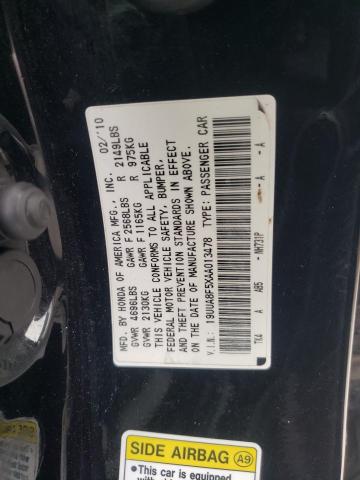 2010 ACURA TL 19UUA8F5XAA013478