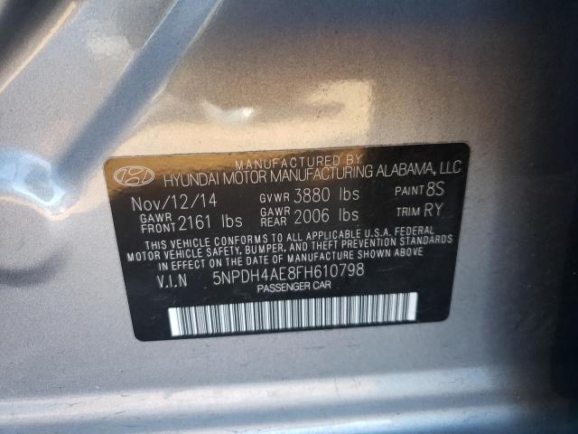 5NPDH4AE8FH610798 Hyundai Elantra Se 2015. Фото: 9