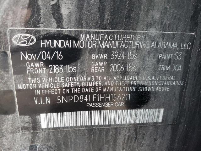2017 HYUNDAI ELANTRA SE - 5NPD84LF1HH156211
