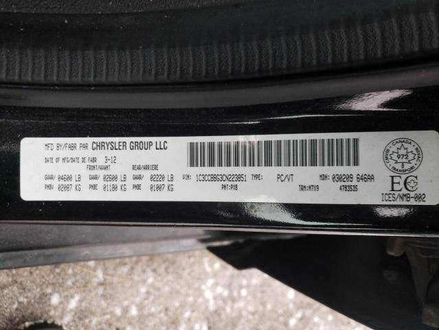 2012 CHRYSLER 200 TOURIN 1C3CCBBG3CN223851