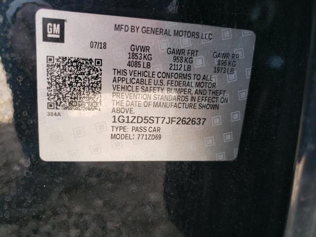 2018 CHEVROLET MALIBU LT - 1G1ZD5ST7JF262637