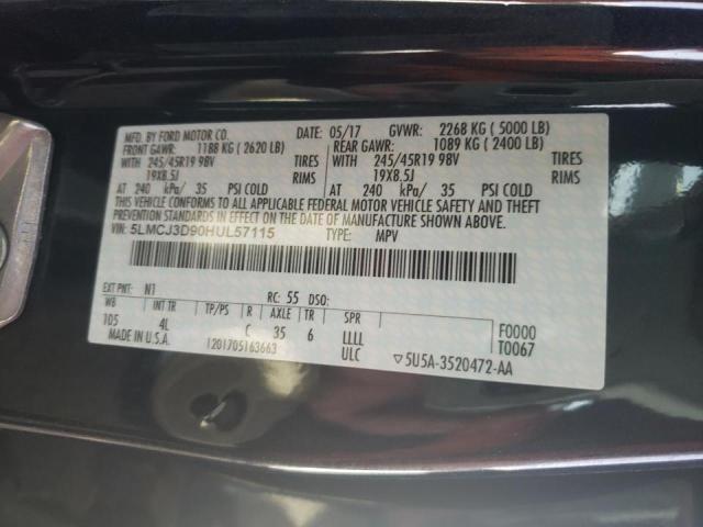 2017 LINCOLN MKC RESERV 5LMCJ3D90HUL57115