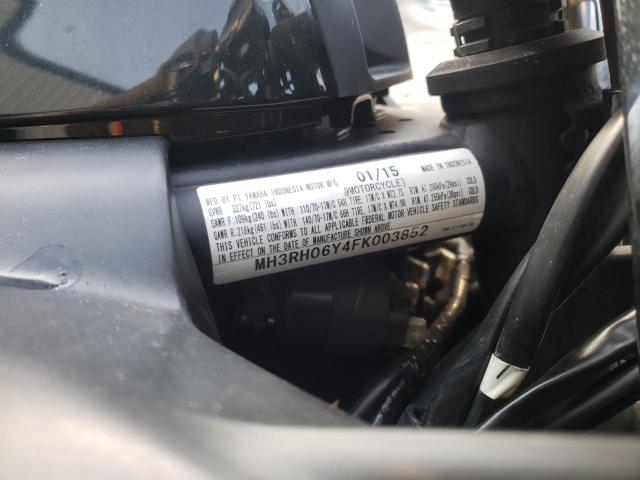 2015 YAMAHA YZFR3 MH3RH06Y4FK003852