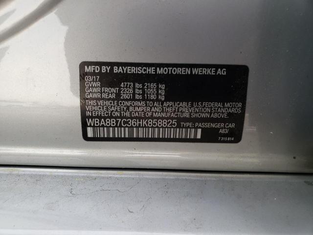 2017 BMW 340 XI WBA8B7C36HK858825