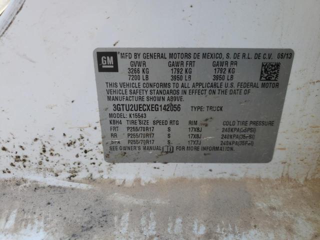 2014 GMC SIERRA K15 3GTU2UECXEG142056
