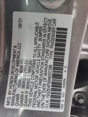 2022 HONDA INSIGHT TO 19XZE4F99NE007288