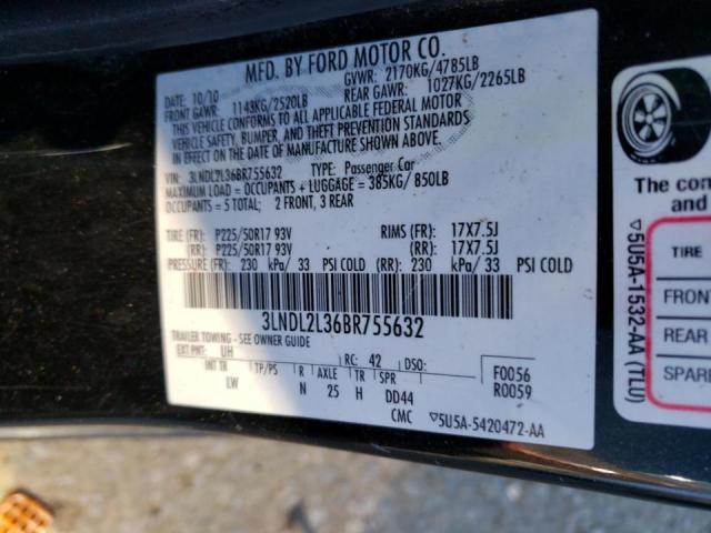 2011 LINCOLN MKZ HYBRID - 3LNDL2L36BR755632