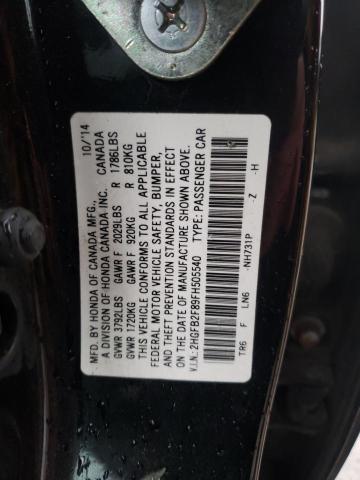 2HGFB2F89FH505540 Honda Civic Ex 2015. Фото: 9