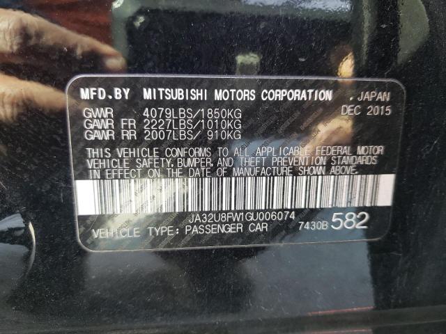 2016 MITSUBISHI LANCER GT JA32U8FW1GU006074