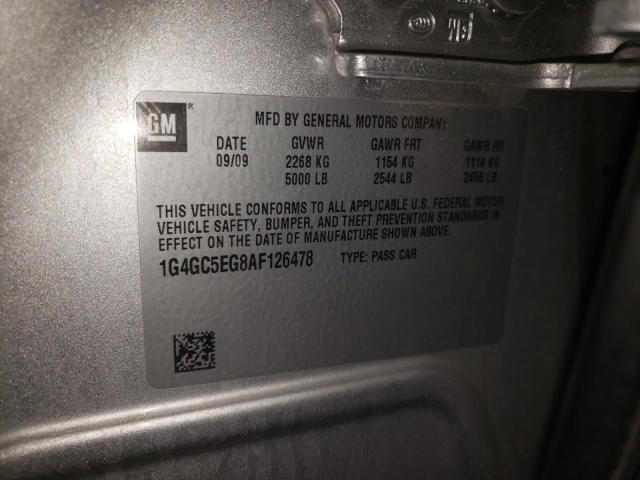 2010 BUICK LACROSSE C 1G4GC5EG8AF126478