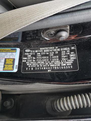 2011 KIA SORENTO SX 5XYKW4A27BG160369