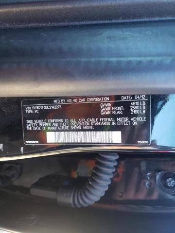 2012 VOLVO S60 T5 - YV1622FS0C2142277