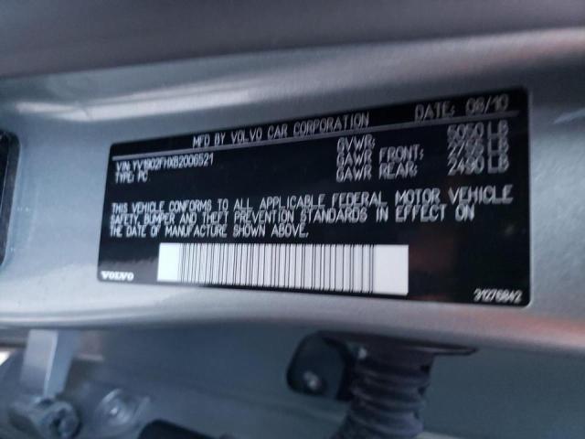 2011 VOLVO S60 T6 YV1902FHXB2006521