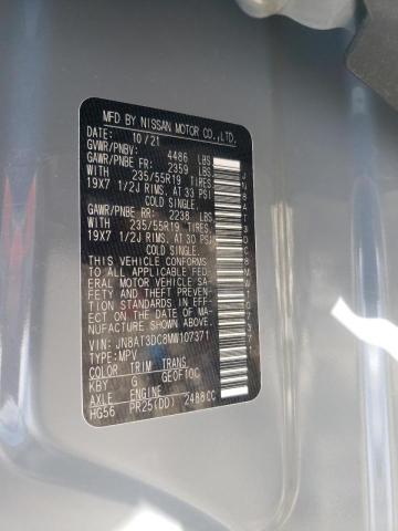2021 NISSAN ROGUE PLAT JN8AT3DC8MW107371