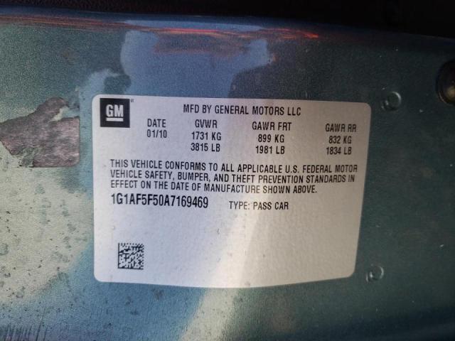2010 CHEVROLET COBALT 2LT 1G1AF5F50A7169469