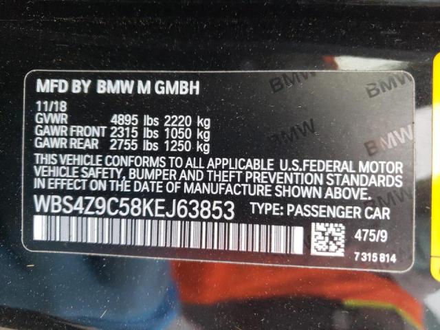 2019 BMW M4 WBS4Z9C58KEJ63853