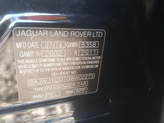 2016 JAGUAR XJ SAJWJ1CD7G8W02273