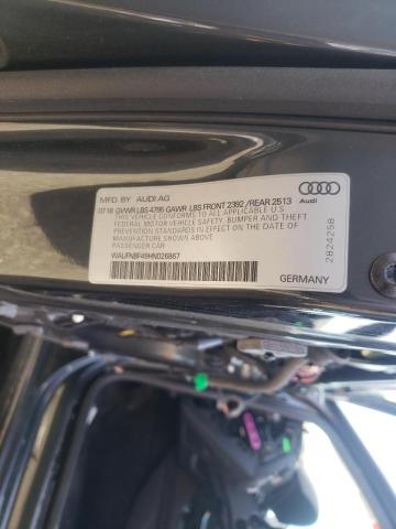 2017 AUDI A4 PRESTIG WAUFNBF49HN026867